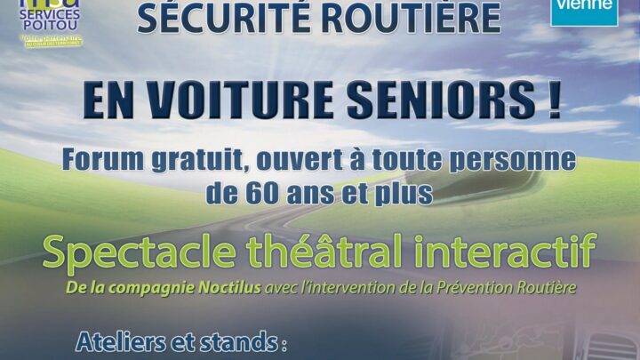 Forum sécurité routière 2022 MSA Services Poitou UCC Vivonne