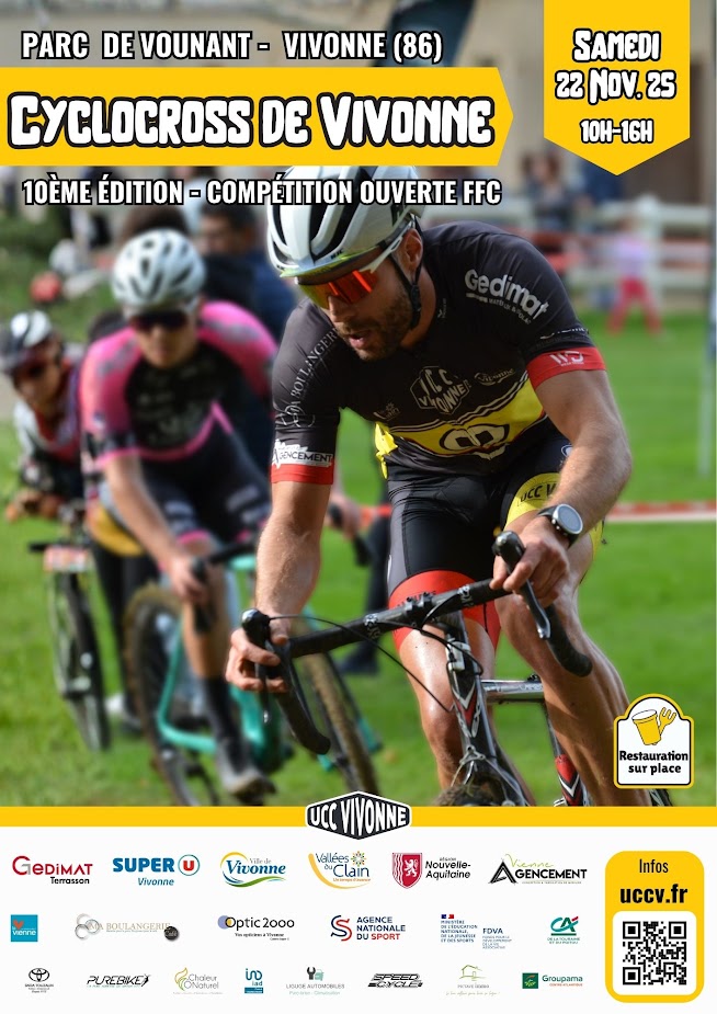 affiche cyclocross 2025 UCC Vivonne UCCV